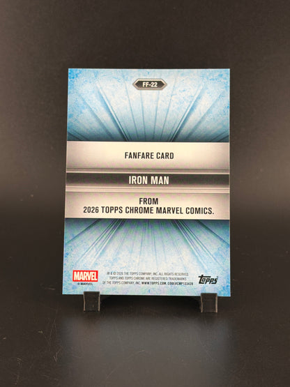 2026 Topps Chrome Marvel Iron Man Comics Insert #FF-22