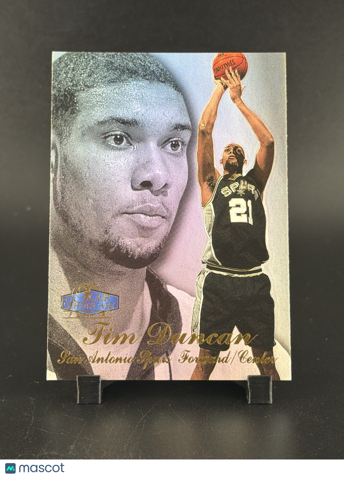 1996 Fleer Flair Showcase Tim Duncan #5 Row 3