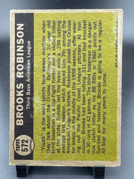 1961 Topps Brooks Robinson #572