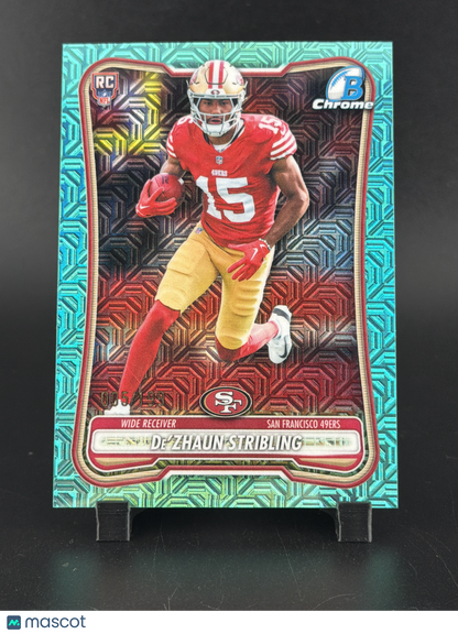 2026 Bowman De'Zhaun Stribling #BCV-141 Green Mojo Refractor /199 RC