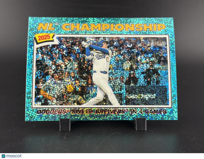 2026 Topps Heritage Los Angeles Dodgers #277 Green Sparkle