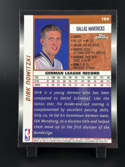 1998 Topps Chrome Dirk Nowitzki #154