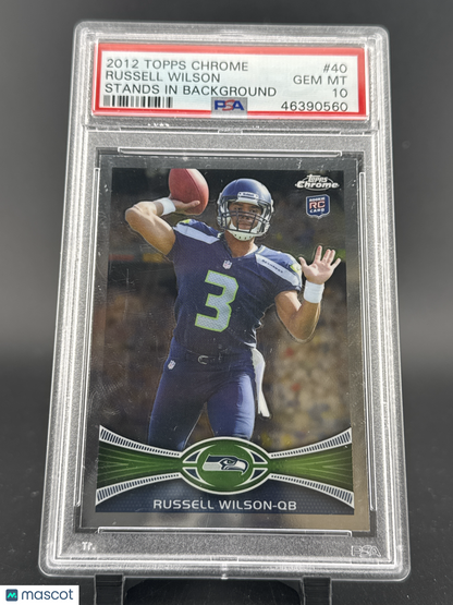 2012 Topps Chrome Russell Wilson #40 PSA 10