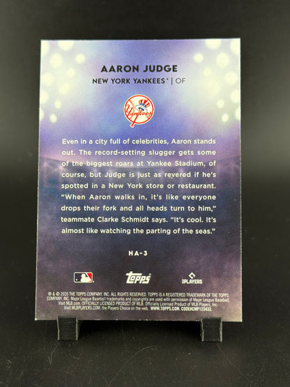 2026 Topps Aaron Judge #HA-3 Home Field Advantage