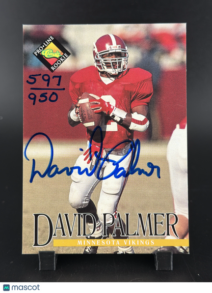 1994 Classic NFL Pro Line Live David Palmer