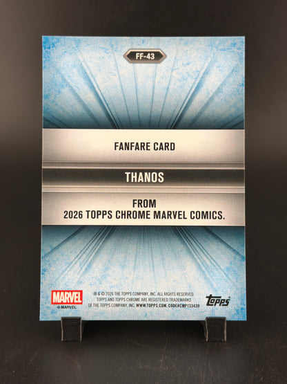 2026 Topps Chrome Marvel Fanfare #FF-43 Thanos
