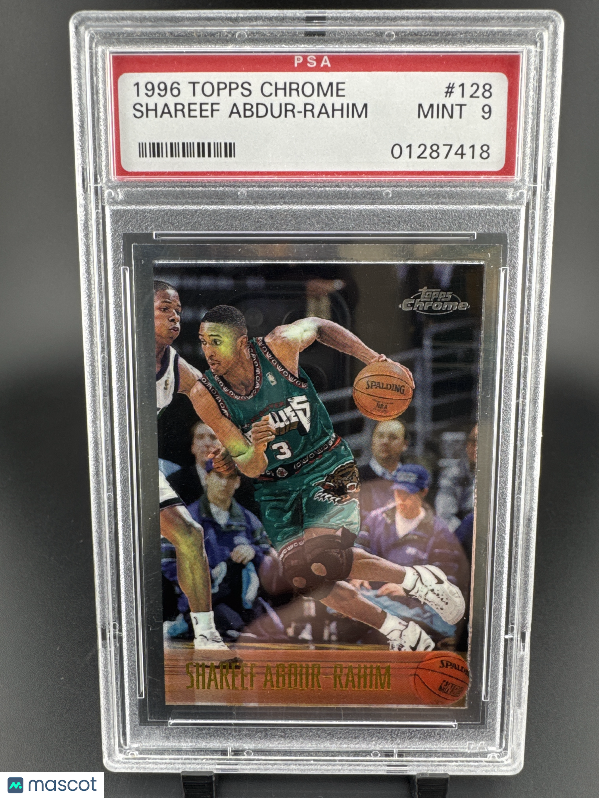 1996 Topps Chrome Shareef Abdur-Rahim #128 PSA 9