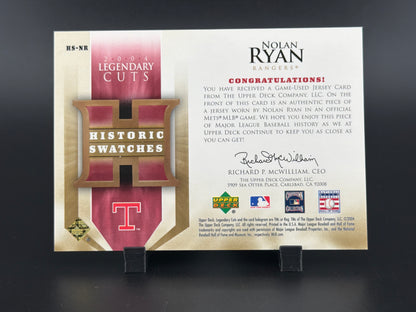 2006 Upper Deck SP Legendary Cuts Nolan Ryan #HS-NR Memorabilia