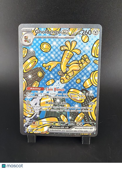 2025 Prismatic Evolutions Gholdengo EX Holo Secret Rare SAR #164/131