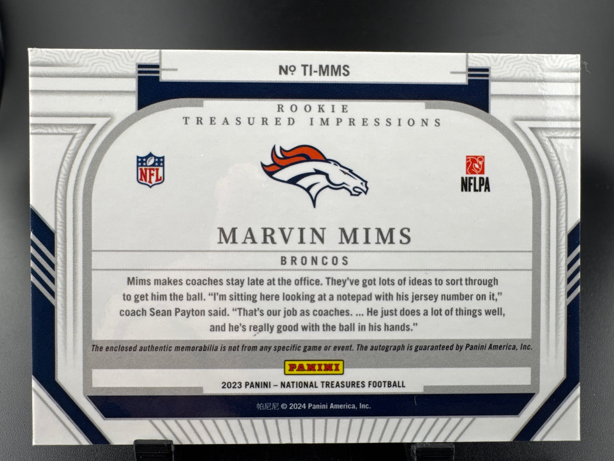 2024 Panini National Treasures Football Marvin Mims Marvin Mims Jr.  /99 RC