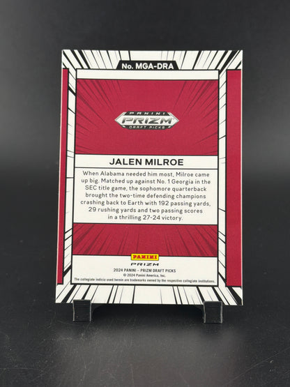 2024 Panini Prizm Draft Picks Manga Jalen Milroe #MGA-DRA