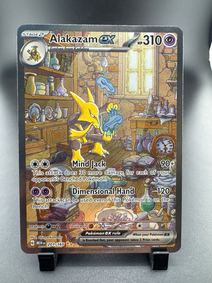 2023 Scarlet & Violet 151 Alakazam EX Holo Secret Rare SAR #201/165