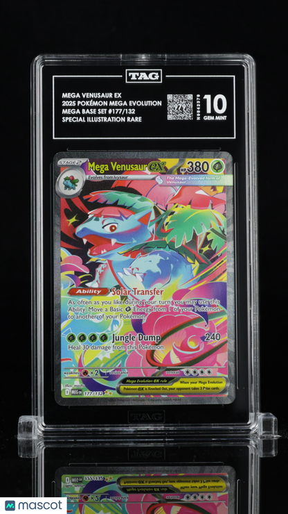 Pokémon Mega Evolution Mega Venusaur ex SIR TAG 10 #177/132