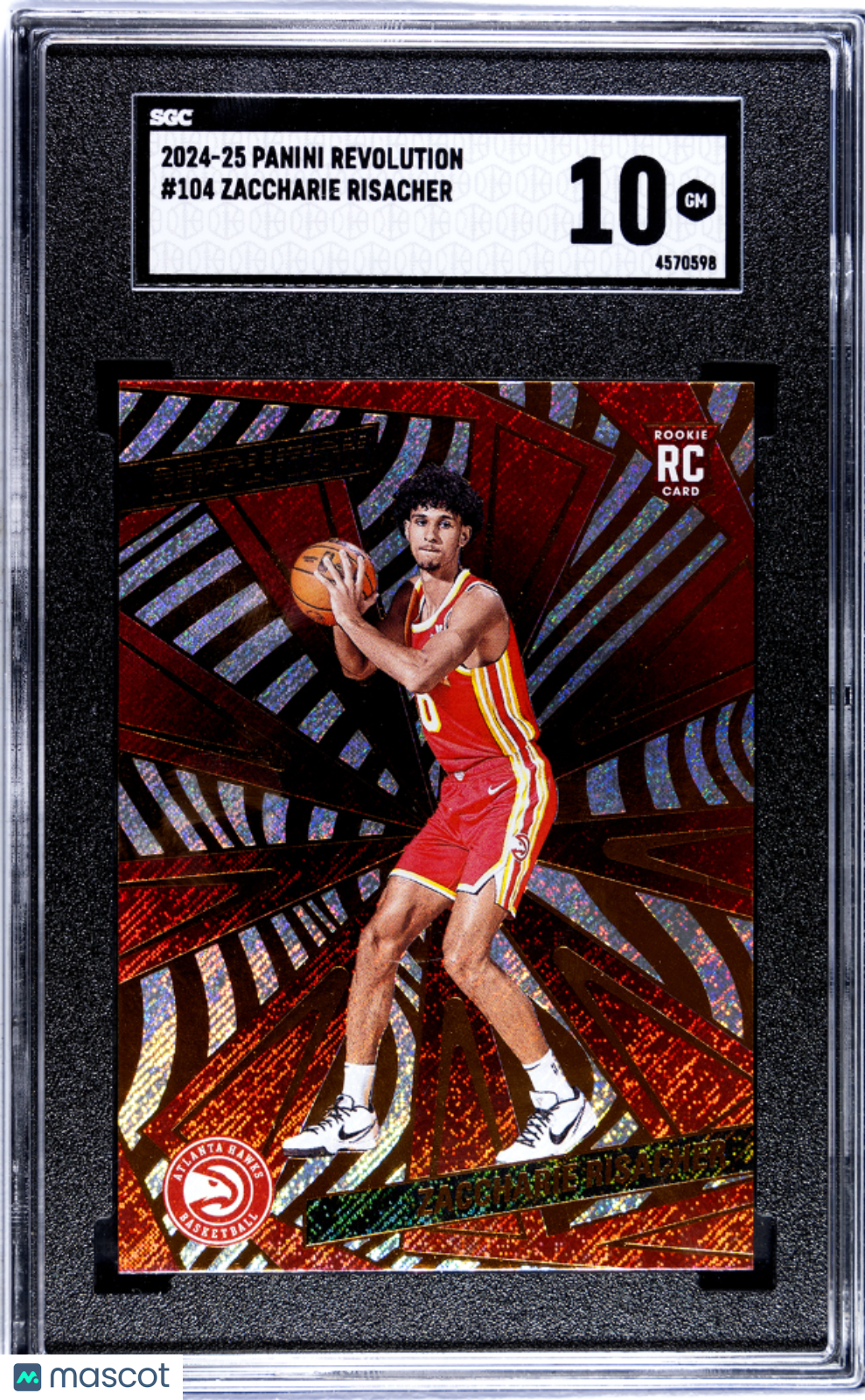 2024 Panini Revolution Zaccharie Risacher #104 SGC 10