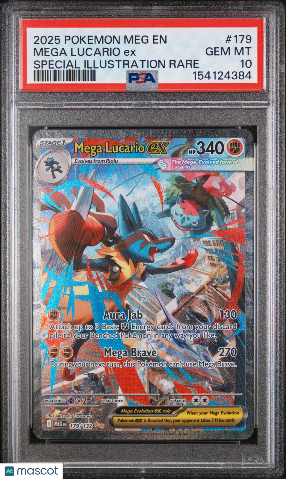 Mega Lucario ex 179/132 Me01: Mega Evolution Holo