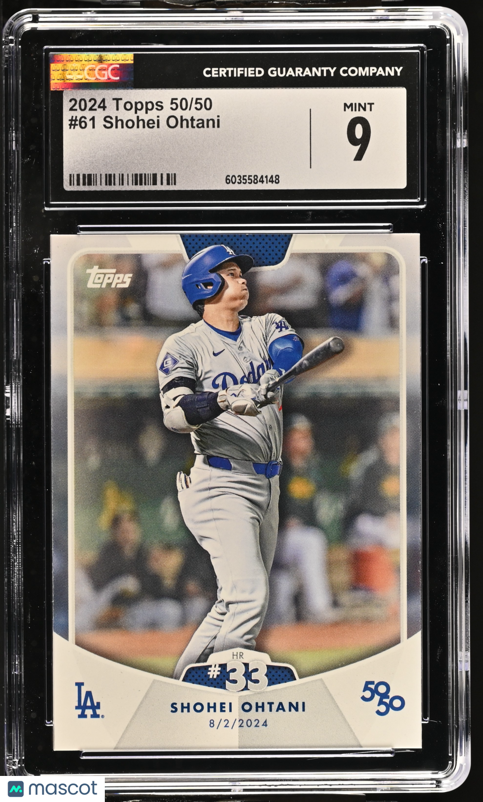 2024 Topps 50/50 Shohei Ohtani #61 CGC 9
