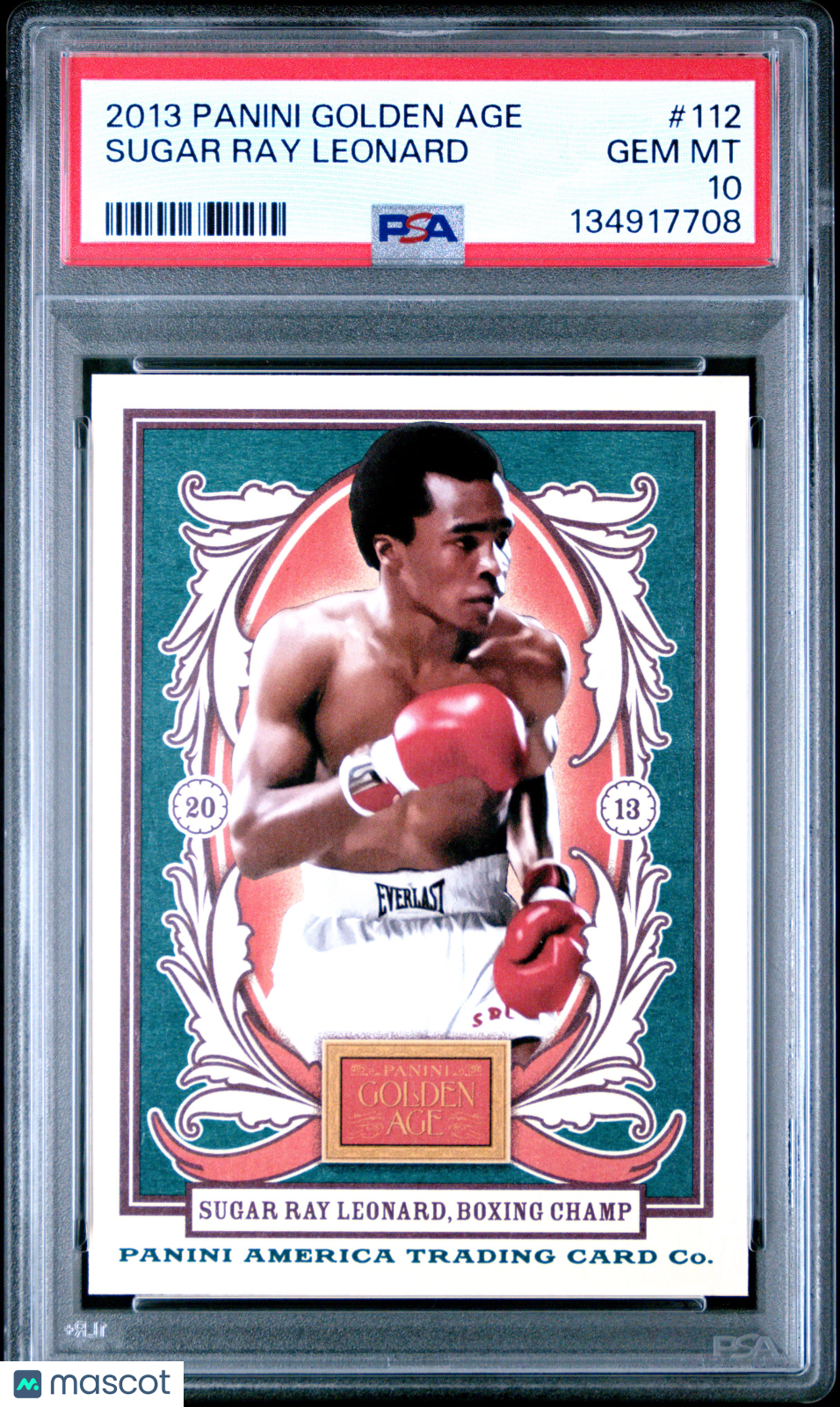 2013 Panini Golden Age Sugar Ray Leonard #112 PSA 10