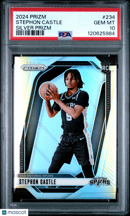 2024 Panini Prizm Stephon Castle #234 Silver PSA 10