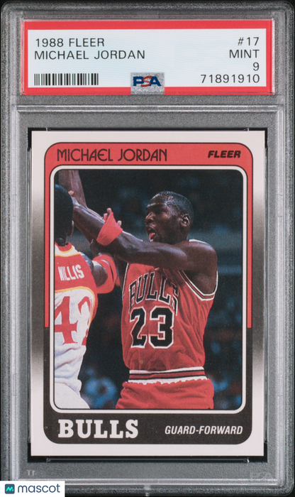1988 Fleer Michael Jordan #17 PSA 9