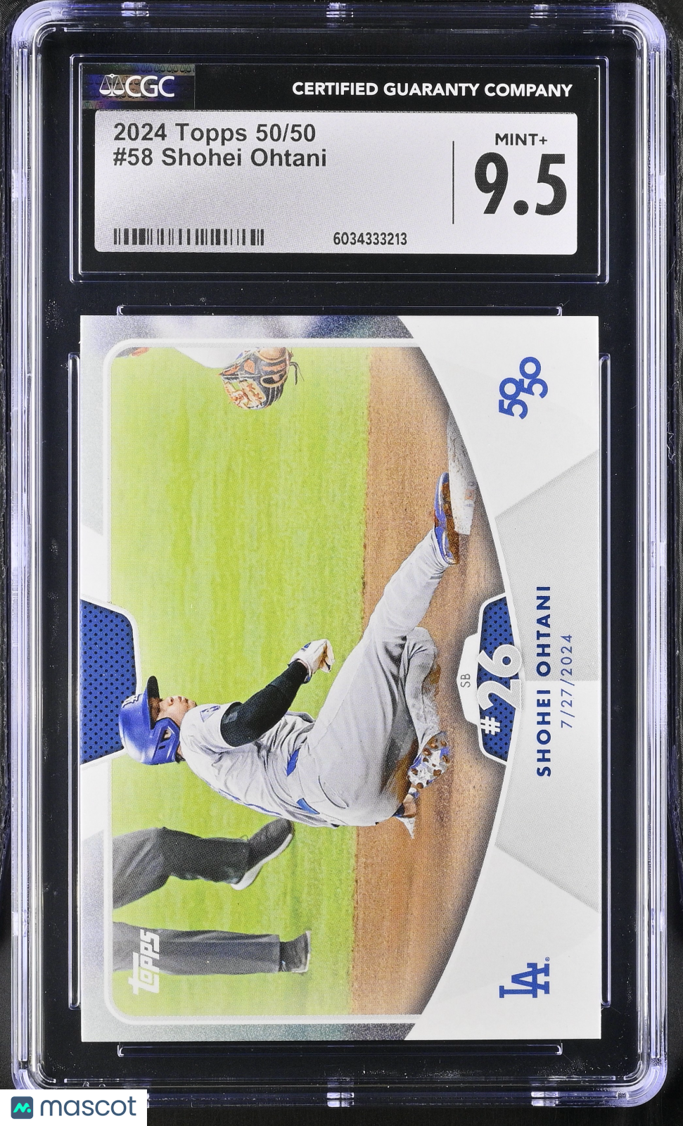 2024 Topps 50/50 Shohei Ohtani #58 CGC 9.5