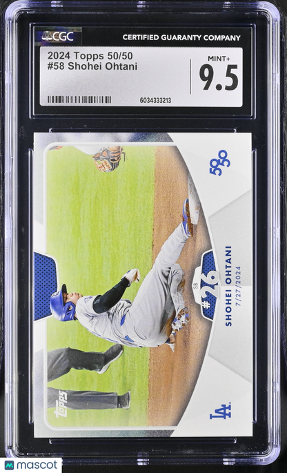 2024 Topps 50/50 Shohei Ohtani #58 CGC 9.5