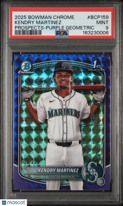 2025 Bowman Chrome - Prospects Kendry Martínez, Kendry Martínez #BCP-159 Purple