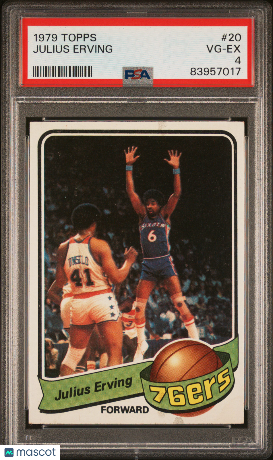 1979 Topps Julius Erving #20 PSA 4