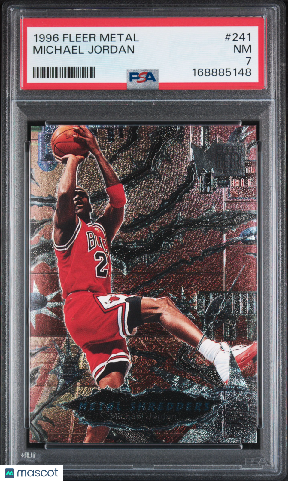 1996 Metal Michael Jordan #241 PSA 7