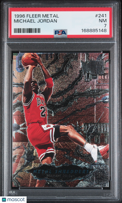 1996 Metal Michael Jordan #241 PSA 7