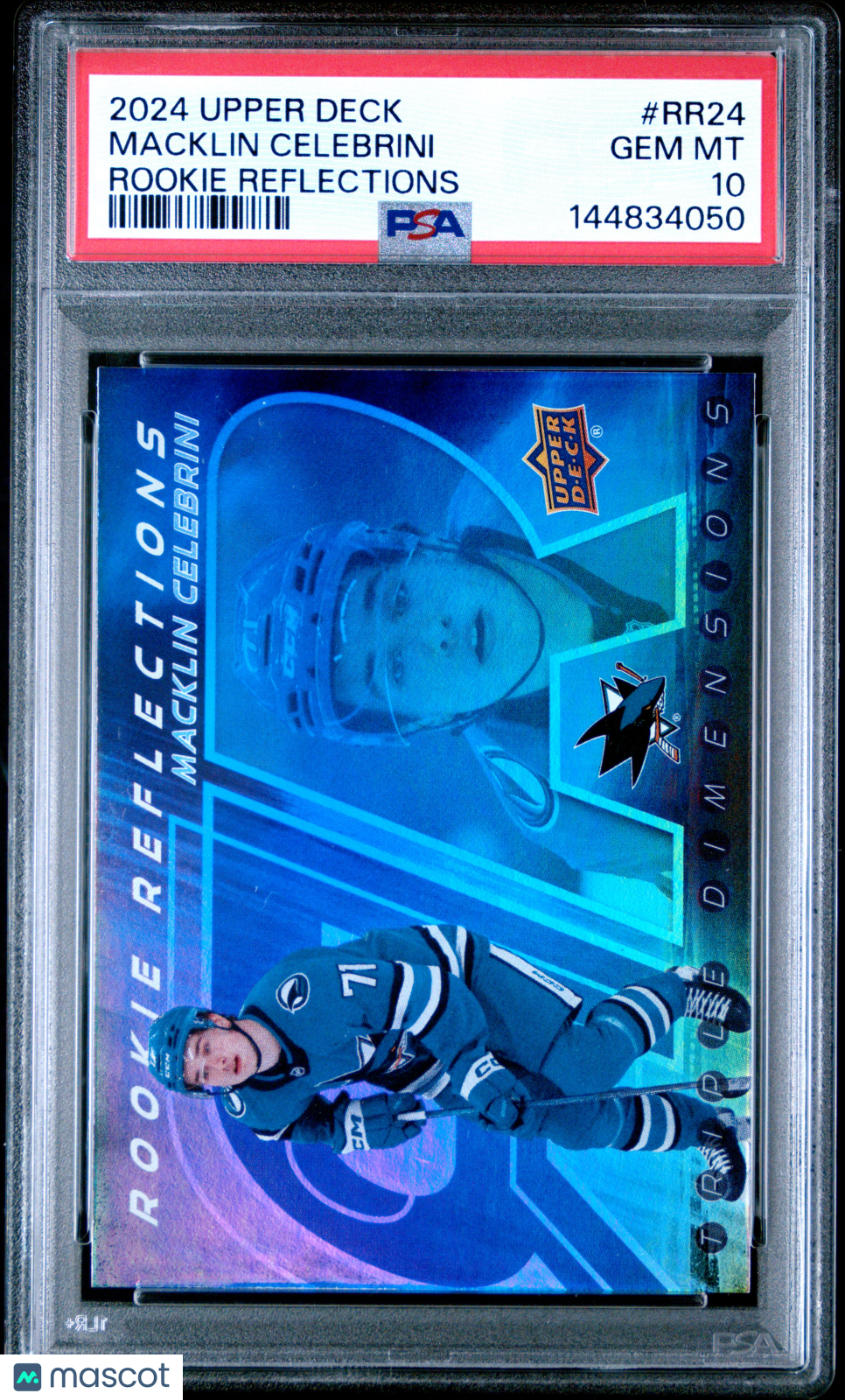 2024 Upper Deck Rookie Reflections Macklin Celebrini #RR24 PSA 10