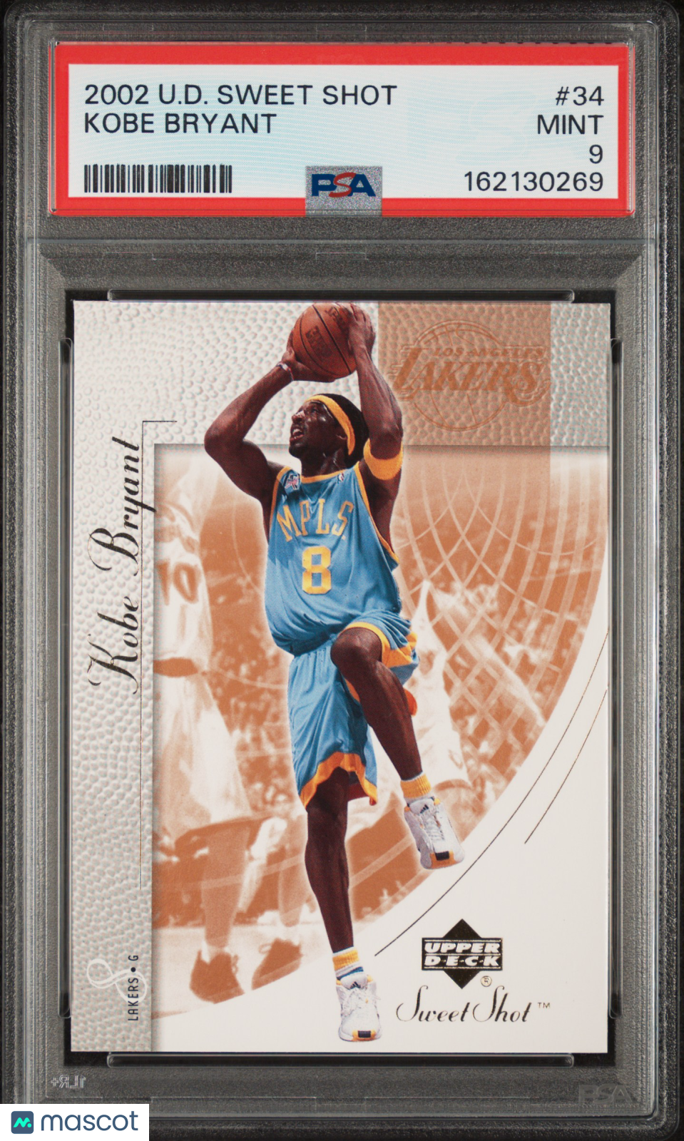2002 Upper Deck Sweet Shot Kobe Bryant #34 PSA 9