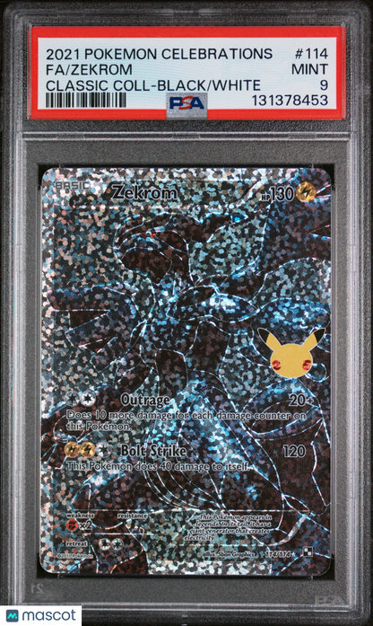 2021 Pokemon Celebrations Classic Collection Zekrom Fa Classic Coll 114