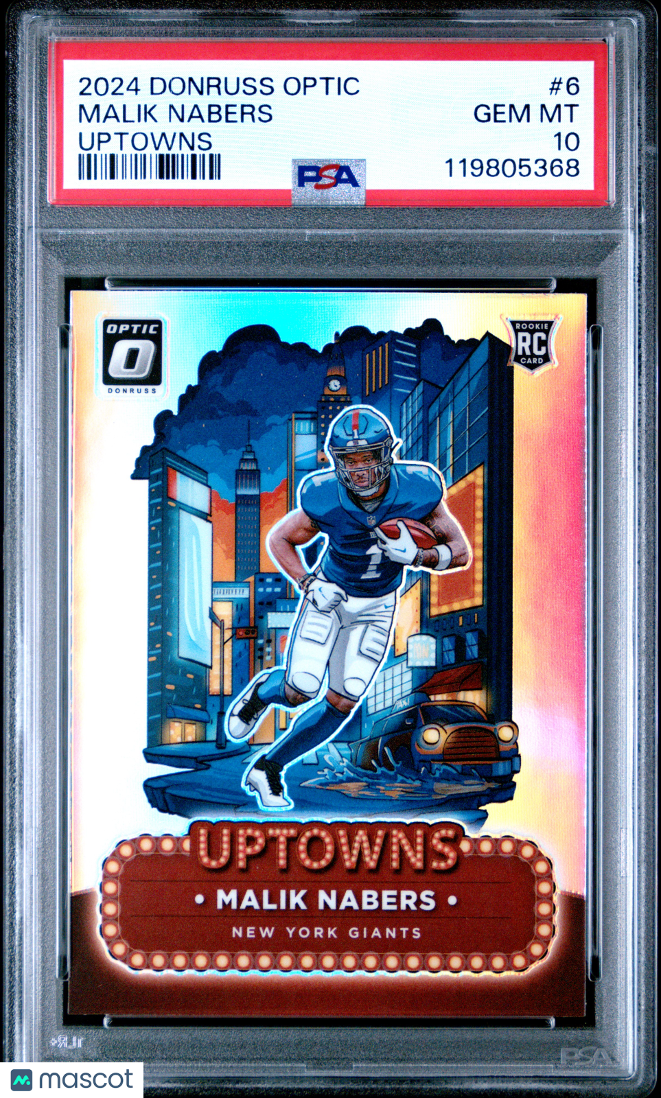 2024 Panini Donruss Optic Uptowns Malik Nabers #6 PSA 10