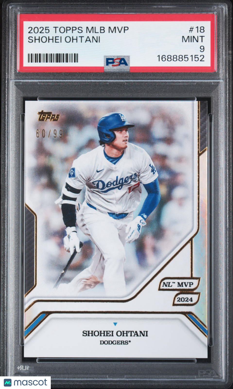 2025 Topps MLB MVP Collection Shohei Ohtani #18 /99 PSA 9