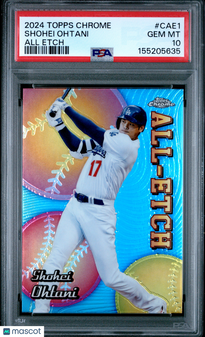 2024 Topps Chrome Chrome All Etch Shohei Ohtani #CAE1 PSA 10