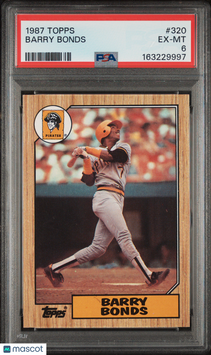 1987 Topps Barry Bonds #320 PSA 6