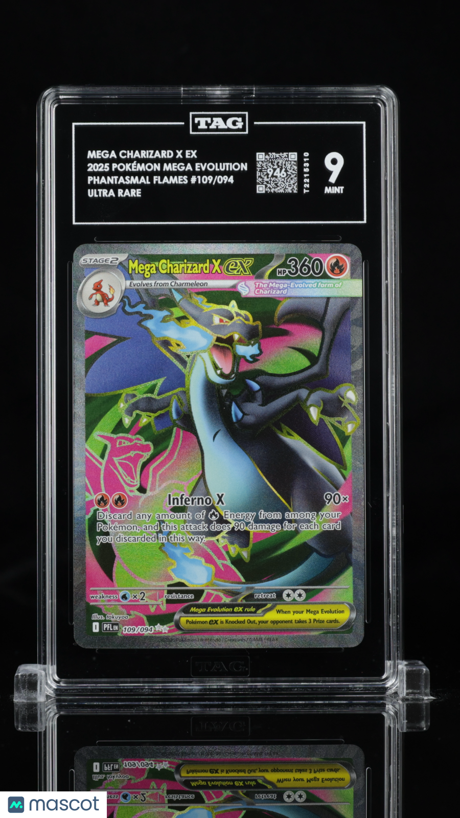 Pokémon Mega Evolution Mega Charizard X ex TAG 9 #109/094