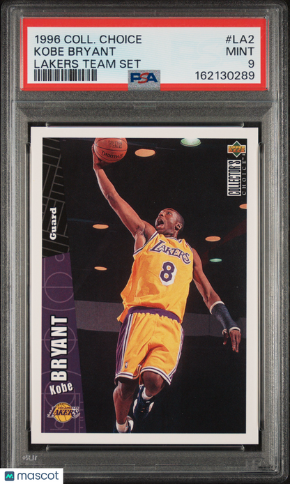 1996 Collector's Choice Lakers Team Set Kobe Bryant #LA2 PSA 9