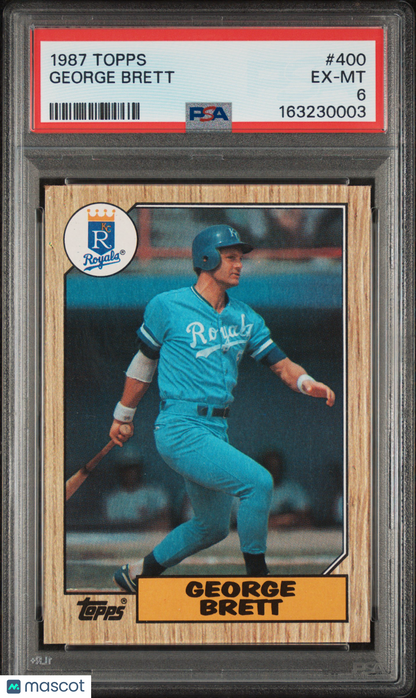 1987 Topps George Brett #400 PSA 6