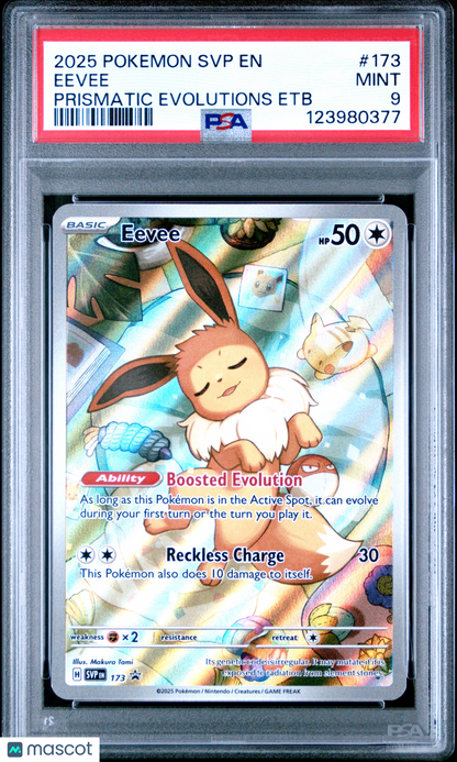 2025 Pokemon SVP EN-SV Black Star Promo Eevee Prismatic PSA 9 #173
