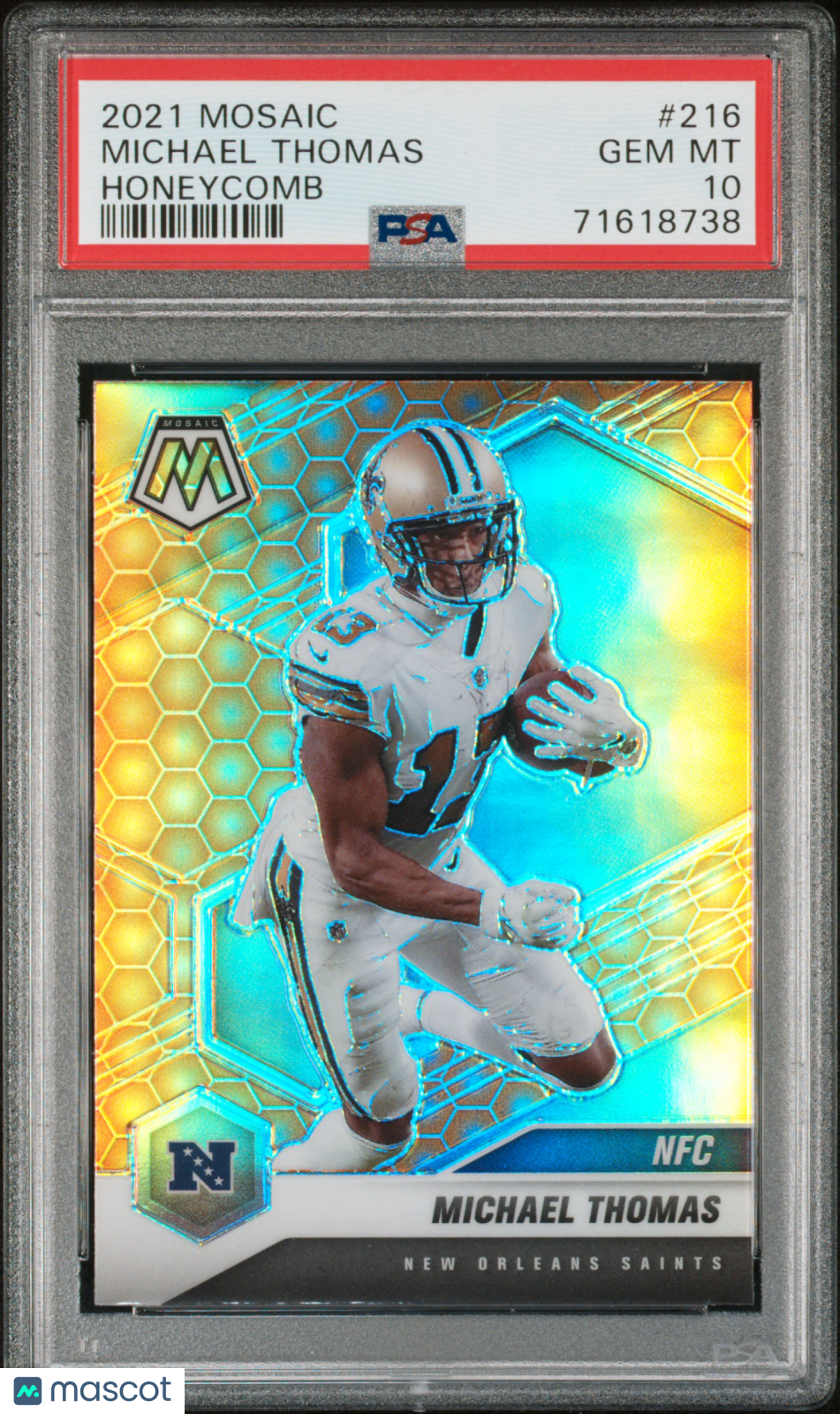 2021 Panini Mosaic Michael Thomas #216 Honeycomb PSA 10