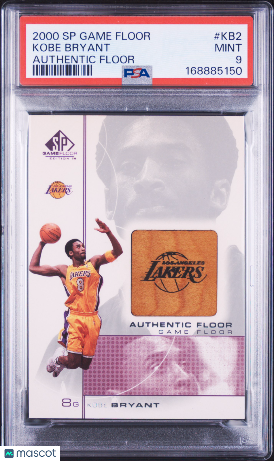 2000 SP Game Floor Authentic Floor Kobe Bryant #KB2 PSA 9