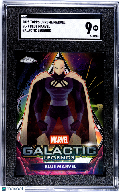 2025 Topps Chrome Marvel Blue Marvel #GL-7 SGC 9