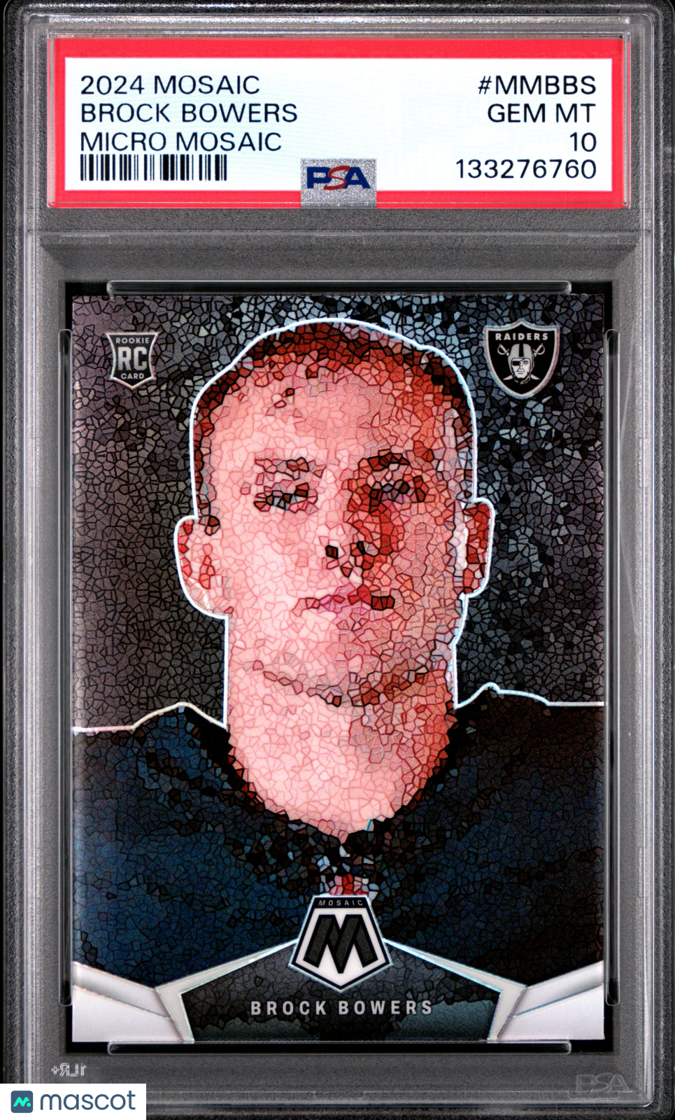 2024 Panini Mosaic Micro Mosaic Brock Bowers #MMBBS PSA 10