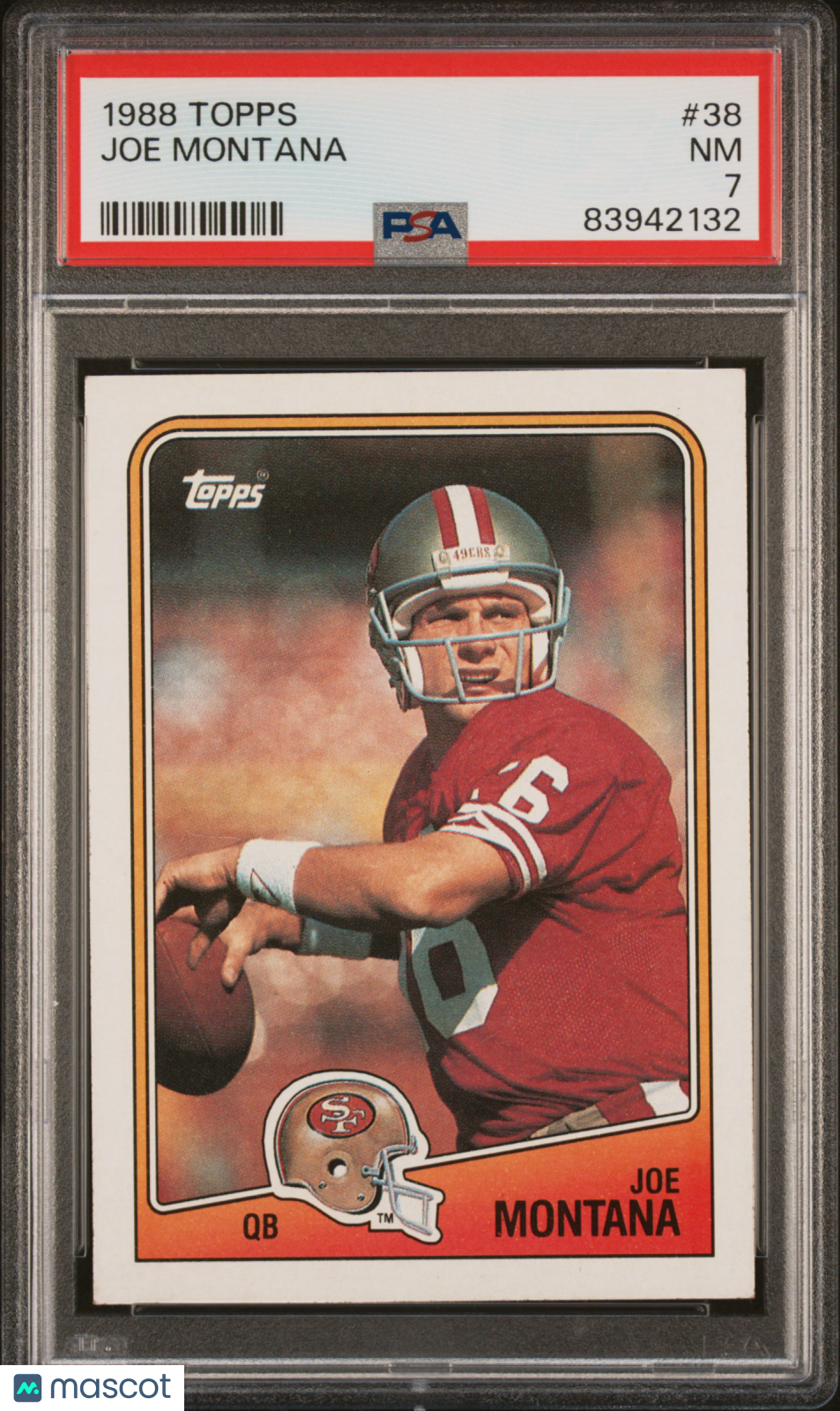 1988 Topps Joe Montana #38 PSA 7