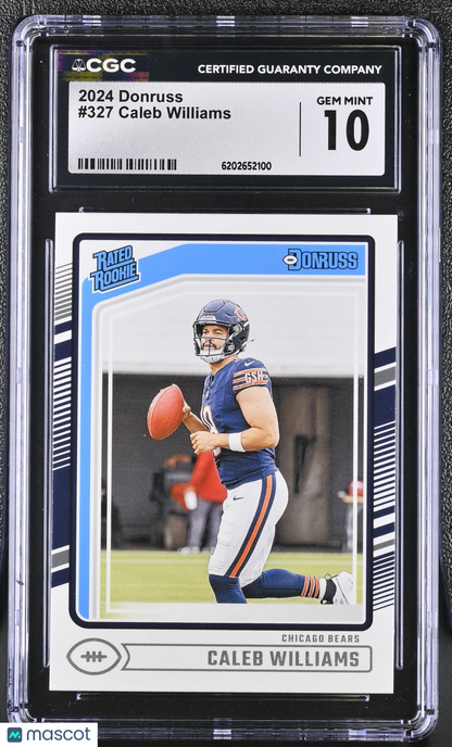 2024 Donruss Caleb Williams #327 CGC 10