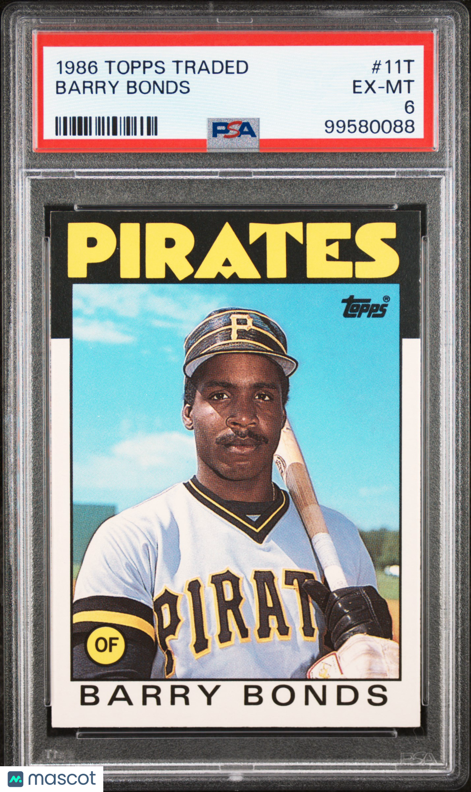 1986 Topps Traded Barry Bonds #11T PSA 6