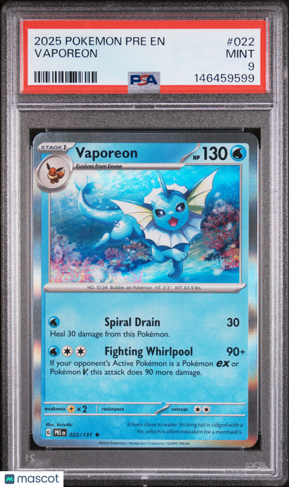 Vaporeon 022/131 Sv: Prismatic Evolutions Holo
