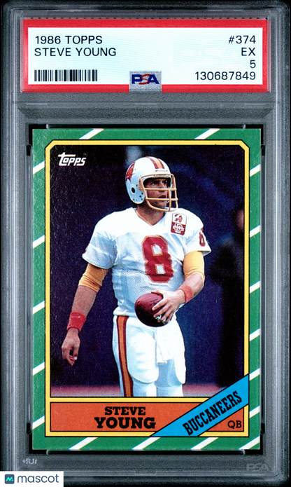 1986 Topps Steve Young #374 PSA 5