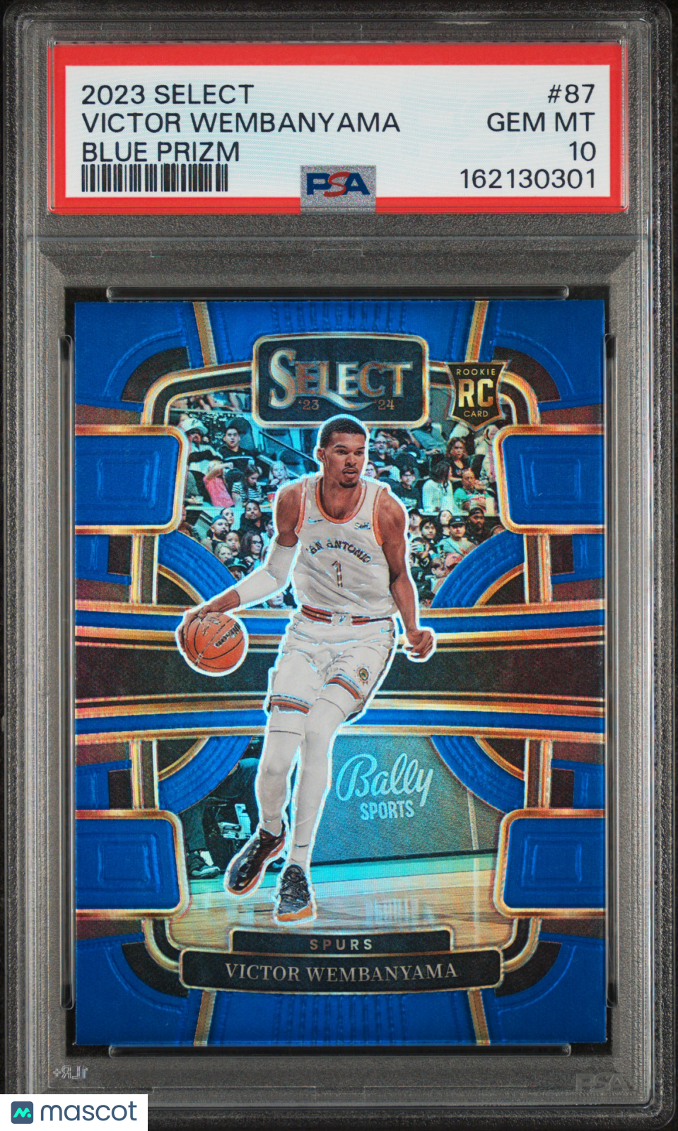 2023 Panini Select Victor Wembanyama #87 Blue Prizm PSA 10